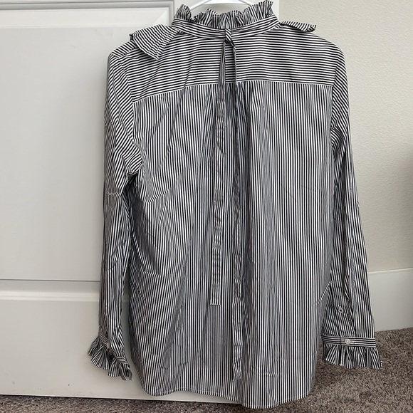 Thomas Mason for J Crew blouse - Picture 3 of 6